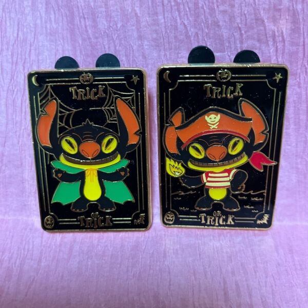 ディズニー スティッチ ランダム ミステリー ピン 香港 ハロウィン