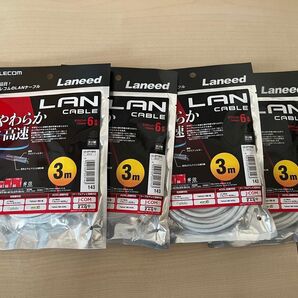 LANケーブル 4本セット カテ6 エレコム