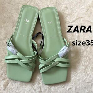 ZARA フラットサンダル新品未使用