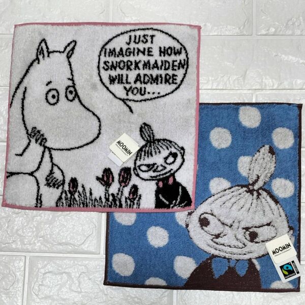 新品2枚組 タオルハンカチ リトルミー ムーミントロール LillaMy MOOMIN トーベ・ヤンソン 北欧 フィンランド