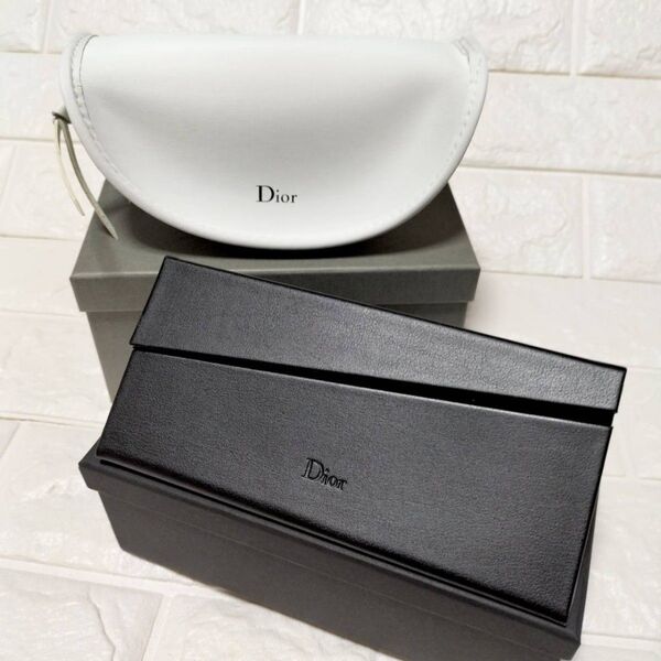 新品2個セット 純正ケース Christian Dior サングラ クリスチャンディオール サングラス メガネケース メイクポーチ