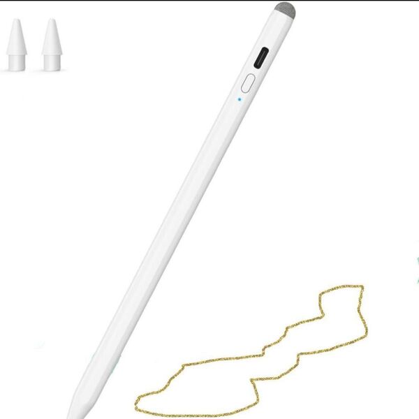 タッチペン 超高感度 極細 自動スリップアップルペンシル 滑らかな描き心地 iPad タブレット