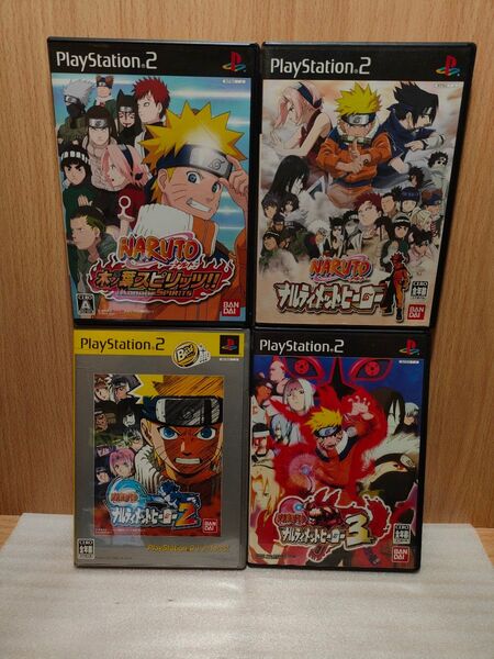 【PS2 ソフト】NARUTO ナルティメットヒーロー 4本セット