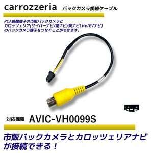 バックカメラ アダプター カロッツェリア 【 AVIC-VH0099S 】 変換 ケーブル リアカメラハーネス リア モニター ハーネス 端子 RD-C100