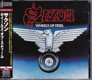 ■CD★サクソン/ホイールズ・オブ・スティール★SAXON★NWOBHM★見本盤★国内盤・帯付■