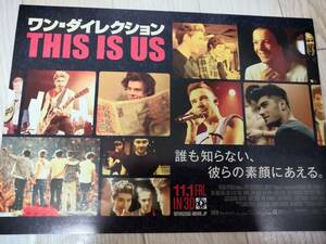 (値下げ!!) ★☆映画チラシ 「ワン・ダイレクション THIS IS US」 /出演：ONE DIRECTION 他。 ◆ 2013年公開 (No.1794)☆★