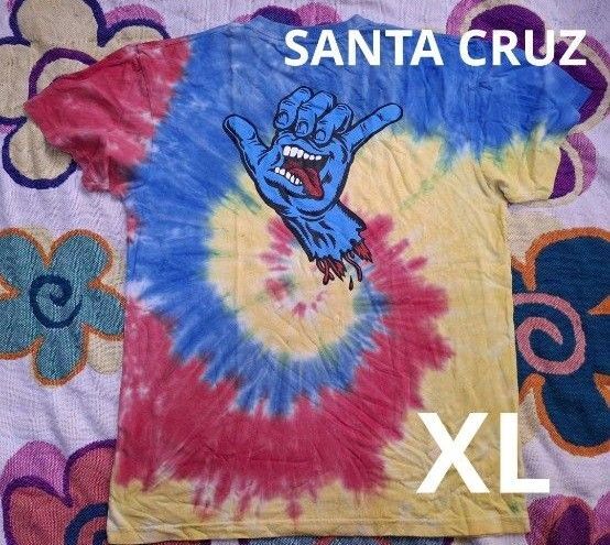 SANTA CRUZ スクリーミングハンド タイダイ TEE XL