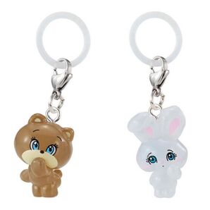 foxy illustrations めじるしアクセサリー ベアー、バニー 2点 ガチャ