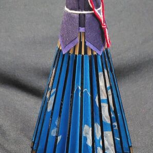 新品 未使用 徳島 美馬 美馬和傘 和傘 ランプ シェードランプ ブルー系 朝顔 トンボ 柄