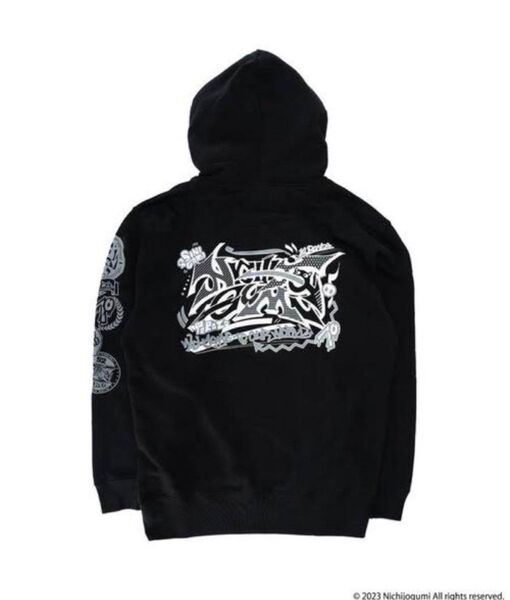 【新品】日常組 ZOZOTOWNコラボ フーディ パーカー パーカー ブラック L XL