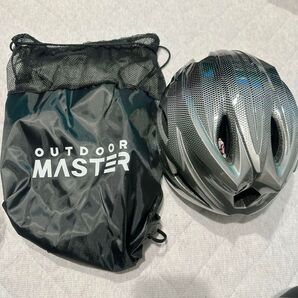 OUTDOOR MASTER ヘルメット 黒 収納バッグ付き