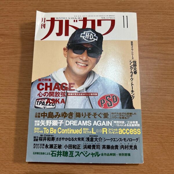 月刊カドカワ 1994年11月号 CHAGE&ASKA