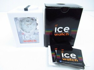美品 ICE watch アイスウォッチ クロノグラフ クォーツ 腕時計 ▼AC16537
