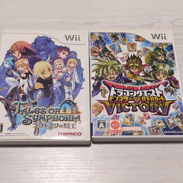 【Wii】 ドラゴンクエスト モンスターバトルロードビクトリー テイルズオブシンフォニア ラタトスクの騎士 2本セット