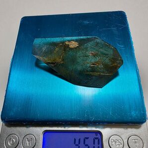 ルチルクォーツ 天然石 茶色 カッパールチル 多面体 45g 金運 原石 鉱物