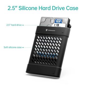 2個セット! 2.5インチ ハードディスクケース シリコン SSD 収納ケース プロテクター カバー ボックス
