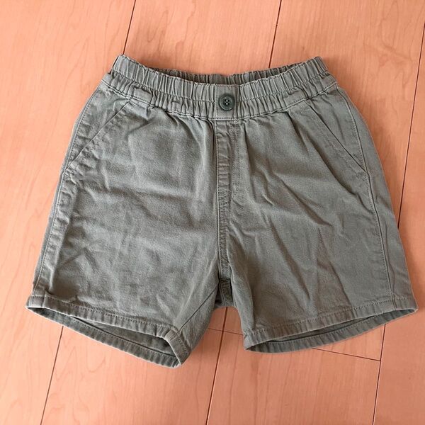 ユニクロ オリーブグリーン ショートパンツ ウエストゴム 100 ボトムス 子供服