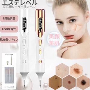 美顔器 USB充電式 美顔レーザーペン シミ取り ホクロ取り