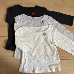 ベビー肌着 長袖シャツ 3色セット