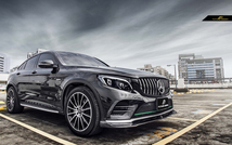 【FUTURE DESIGN 正規品】BENZ ベンツ GLC X253 C253 クーペ 前期車 フロントバンパー用 リップスポイラー 本物Dry Carbon ドライカーボン_画像6