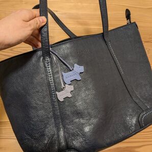 RADLEY 本革 肩掛け バッグ ネイビー