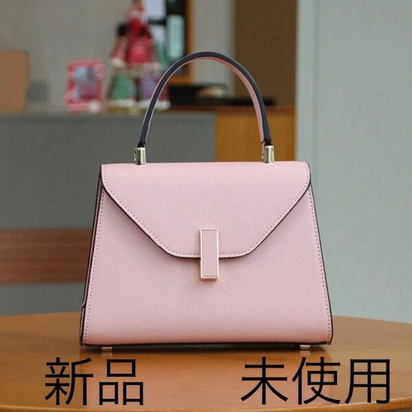 新品 未使用 valextra ヴァレクストラ イジィデ 風 バッグ ハンドバッグ ショルダーバッグ 2way ピンク