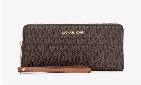 【新品未使用】【正規品!】購入時のまま!MICHAEL KORS 長財布 レディース MKシグネチャー