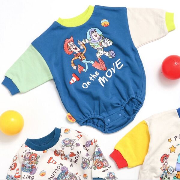 新品タグ付き!ブリーズ Disneyコラボ ロンパース トイストーリー