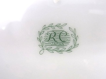 e3426　陶器　RC　皿　ディナープレート　メイン皿　大皿　花柄　直径約25.5cm　２客_画像5