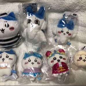 ちいかわ パラレルワールド!? 囚人 おかいもの検定 来来飯店 肉まん ぬいぐるみ マスコット ハチワレ 7点セット まとめ売り