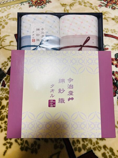 【新品未使用】今治 綿沙織 タオル フェイスタオル 2枚セット