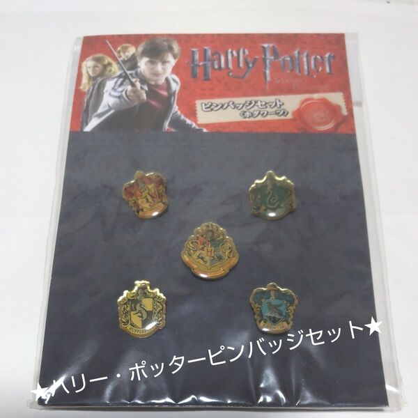 【未使用】ハリー・ポッターと死の秘宝 ピンバッジ5個セット