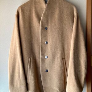 the Sakaki ウール カシミヤ スタジャン ライトブラウン M 日本製