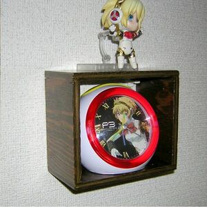 [ Persona * I gis] every morning. I gis. love . heavy person for I gis eyes ... clock exclusive use wooden cabinet wall clock . module [DIY* original work ]