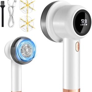 毛玉取り器 電動 毛玉クリーナー 毛玉カッター 安全装置 強力6枚刃 3段階