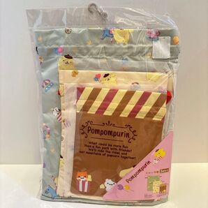 【新品未開封】定価以下!最終値下げ!値下げ不可!サンリオ ポムポムプリン 大中小 巾着 (3点セット)