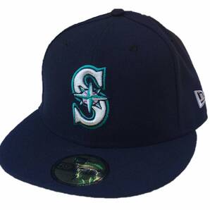 New Era ニューエラ MLB Seattle Mariners シアトル マリナーズ ベースボールキャップ(ダークネイビー)(7 1/2 59.6cm)【並行輸入品】