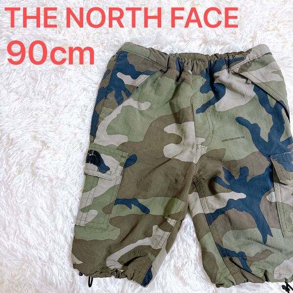 THE NORTH FACE ノースフェイス 迷彩カーゴパンツ 90cm カモフラ ミリタリー ウッドランドカモ ズボン キッズ