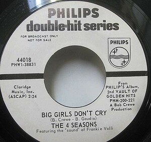 4seasons Big Girl Don't Cry Syste Records