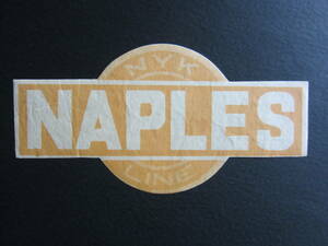  Japan . boat #NYK# luggage label #na poly- #NAPLES