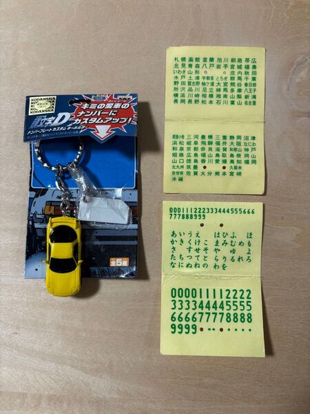 バンプレスト キーホルダー 頭文字D イニシャルD BANPRESTO ナンバープレートカスタムキーホルダー マツダ RX-7