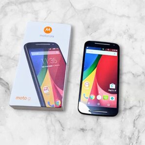 難あり モトローラ Moto G(第2世代)XT1068 デュアルSIM版 海外SIMフリースマホ ブラック