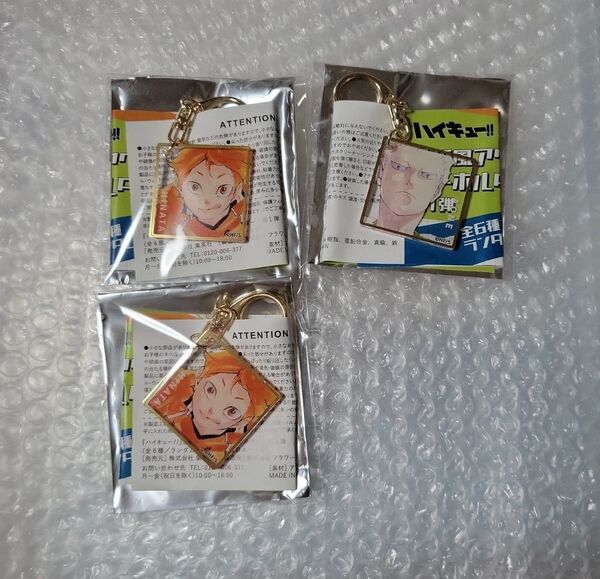 ハイキュー 色紙風アクリルキーホルダー 日向・青根 セット