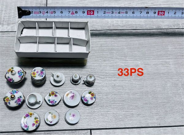 ミニチュア陶器食器具セット(33点)