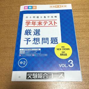 送料込！2019年度　中2 学年末テスト 厳選　予想問題　VOL.3 解答と解説付き