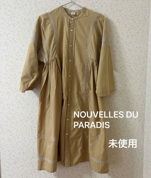 NOUVELLES DU PARADIS ヌーベルドゥパラディ シャツ ブラウス ワンピース 長袖 シャツワンピース チュニック