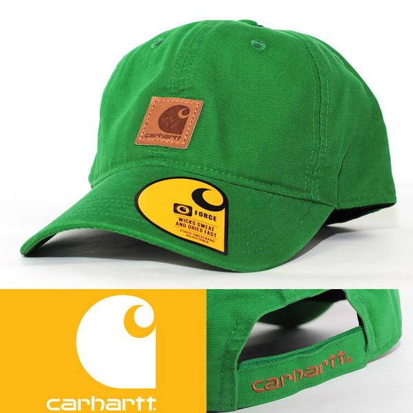 ローキャップ 帽子 カーハート Carhartt 100289 Canvas Baseball Cap ホーリーグリーン 5DWCF-01 USA ワークウェアブランド