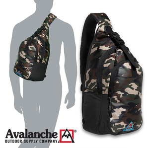 ワンショルダーバッグ ボディバッグ アバランチ Avalanche Peak Sling Backpack カモフラ 迷彩 2FNTV-01 バックパック USA アウトドア
