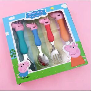 【新品】ペッパピッグ スプーンフォークセット カトラリーセット