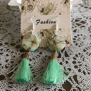 シェルビーズピアス